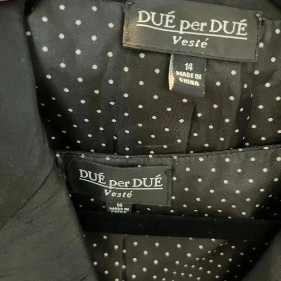 ~Due per Due~ Beautiful Set (Blazer and Dress) - Size 14 - Picture 4 of 7